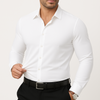 Classic white premium stretch dress shirt